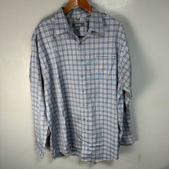 Kenneth Cole Men’s Shirt sz XXL 18-18.5 Non Iron Big & Tall # E836 - Picture 1 of 6